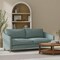 Aqua Performance Pet Friendly Diamond Geometric Chenille Woven Pattern Upholstery Fabric by The Yard - SKU: Brinley Teal
